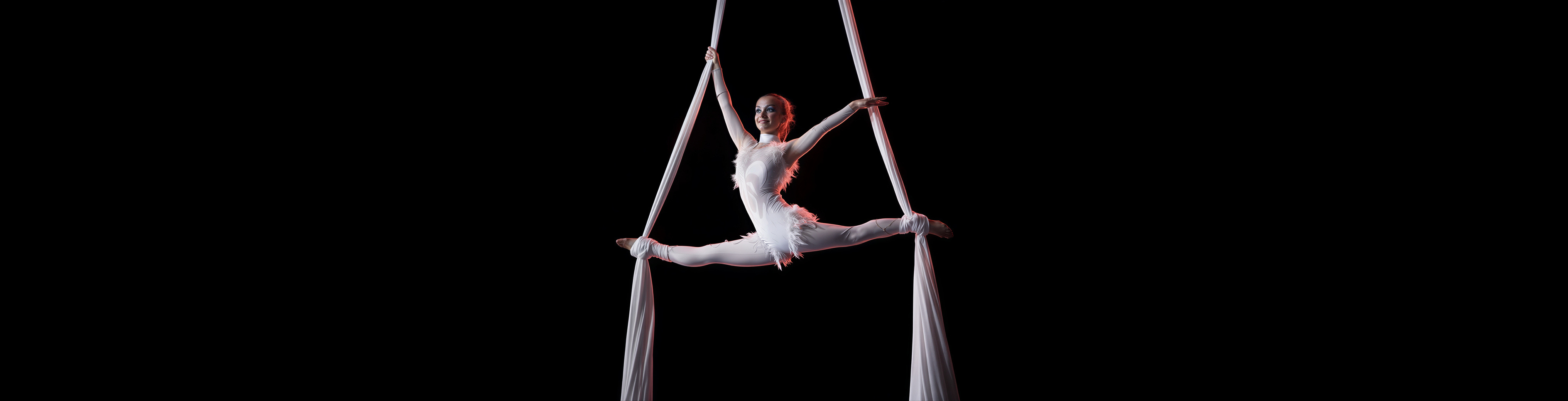 Artiste tissu aérien — spectacle aérien Océane Compagnie